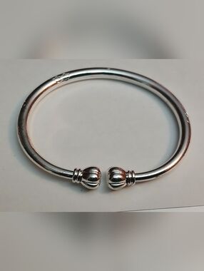 Thick Plated 999 Silver Solid Opening Bracelet
